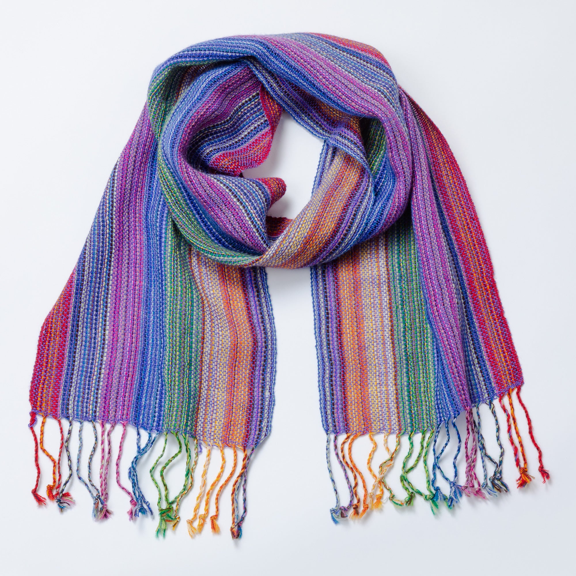 Handwoven Alpaca Scarf (Indian Paintbrush) outlet