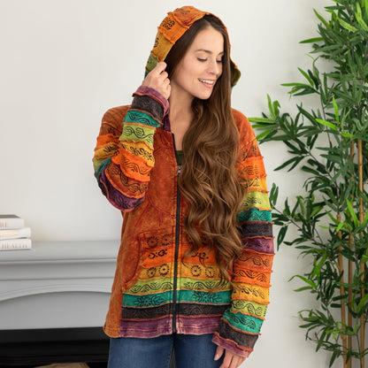 Sunshine Daydream Hooded Jacket | Fair Trade