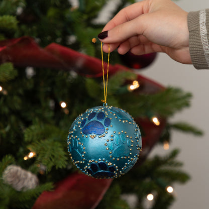 Beaded Paw Ball Ornament | Fair Trade