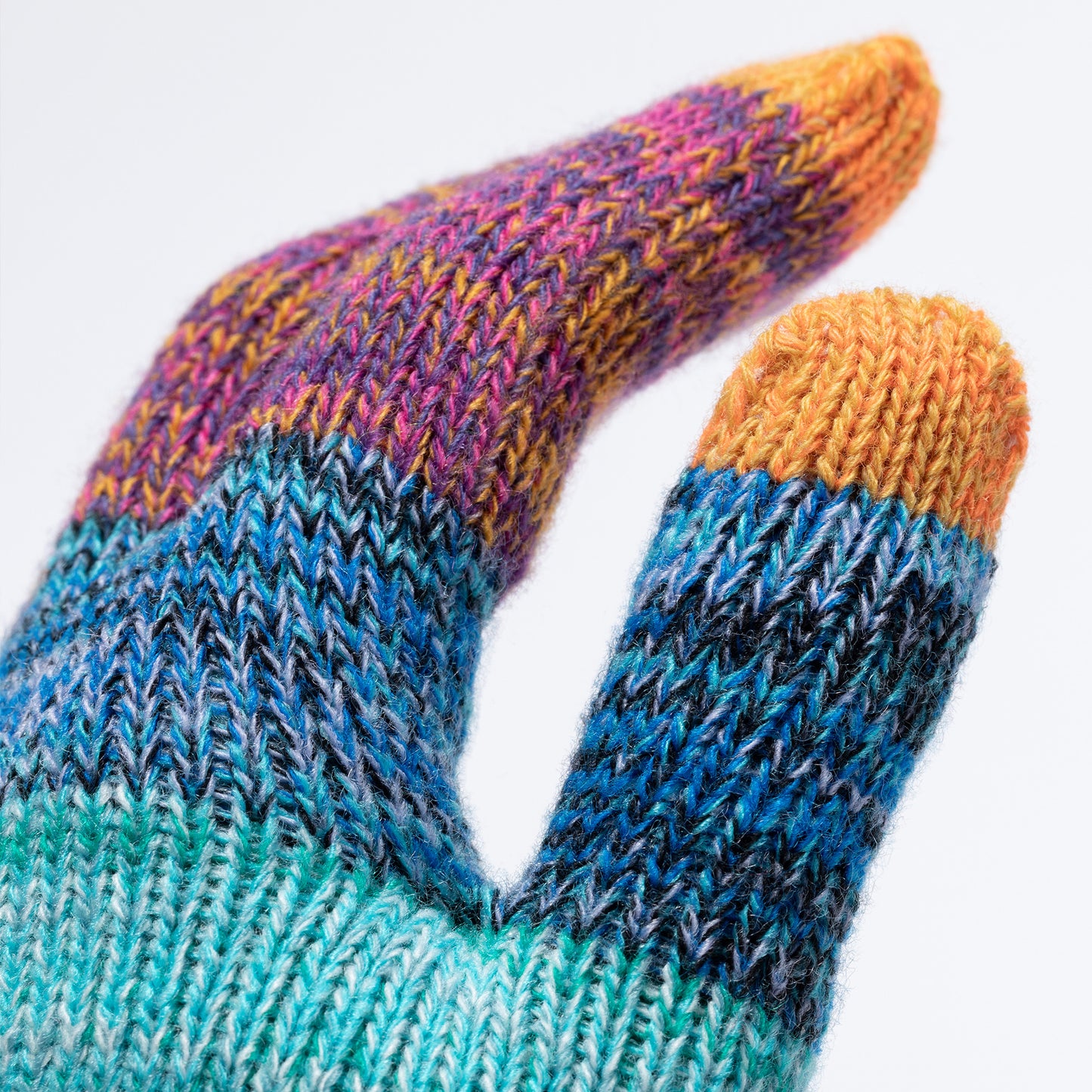 Rainbow Delight Touch Screen Gloves