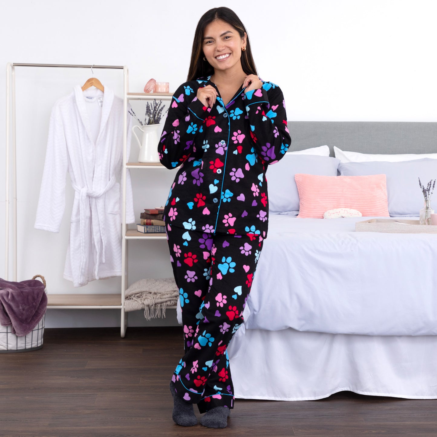 Loving Paws Flannel Pajama Set