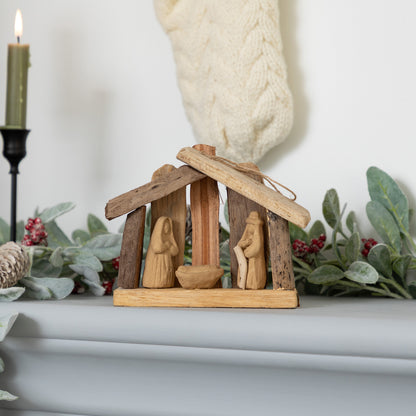 Handmade Recycled Driftwood Christmas Ornament | Fair Trade