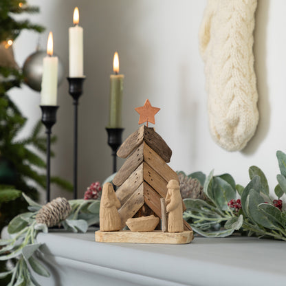 Handmade Recycled Driftwood Christmas Ornament | Fair Trade