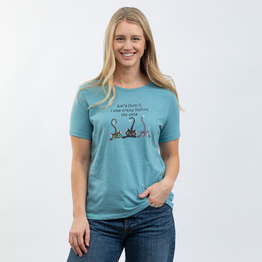 Crazy Before The Cats Women's Relaxed T-Shirt