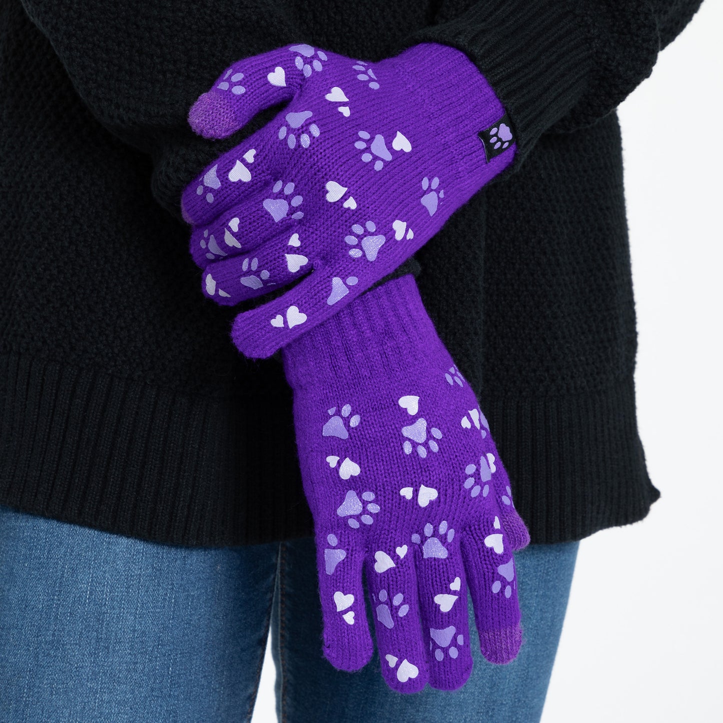 Paw Print Touch Screen Gloves