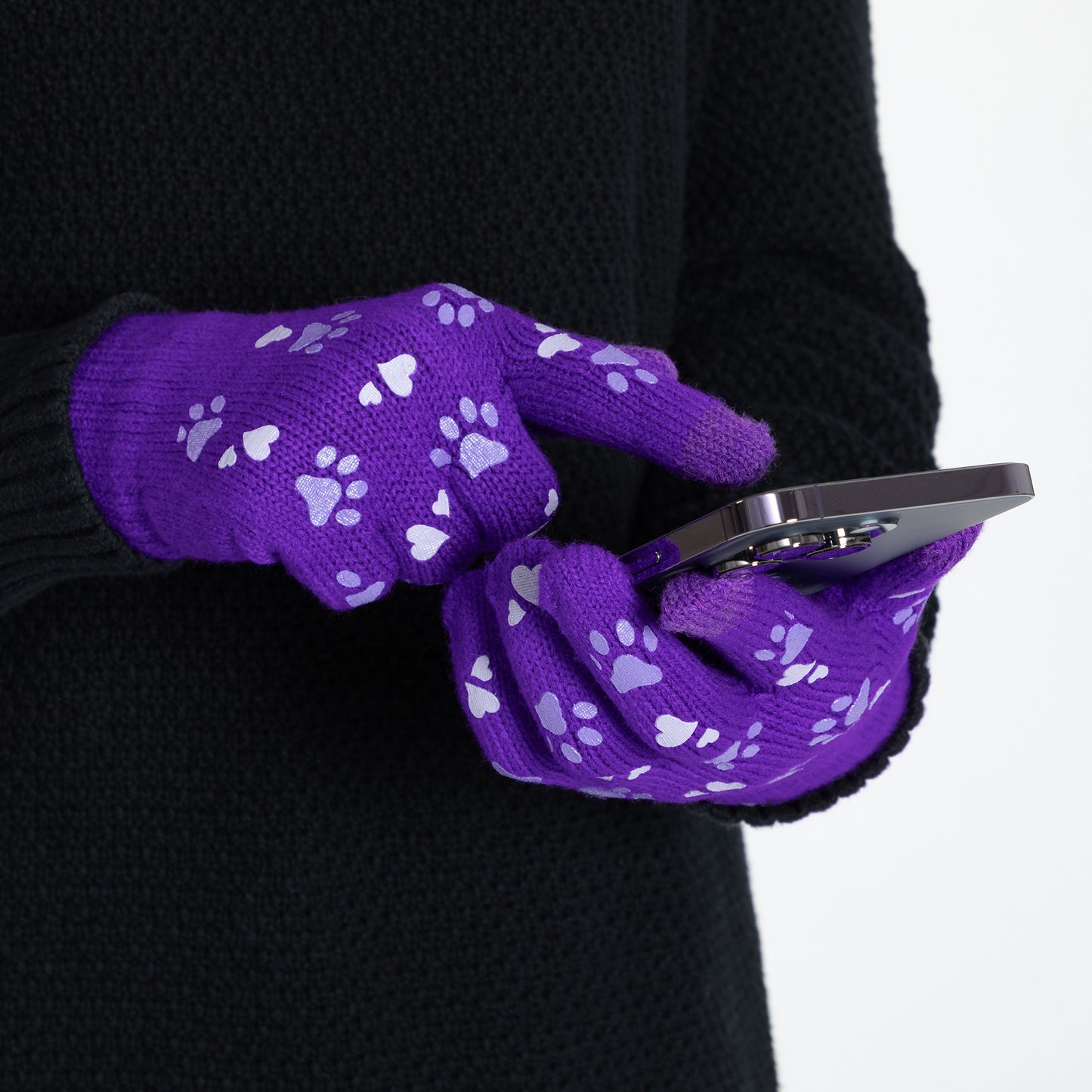 Paw Print Touch Screen Gloves