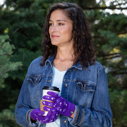 Paw Print Touch Screen Gloves