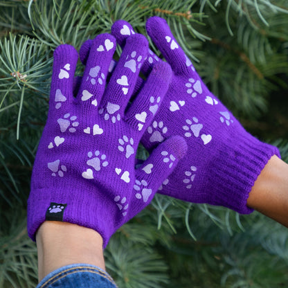 Paw Print Touch Screen Gloves