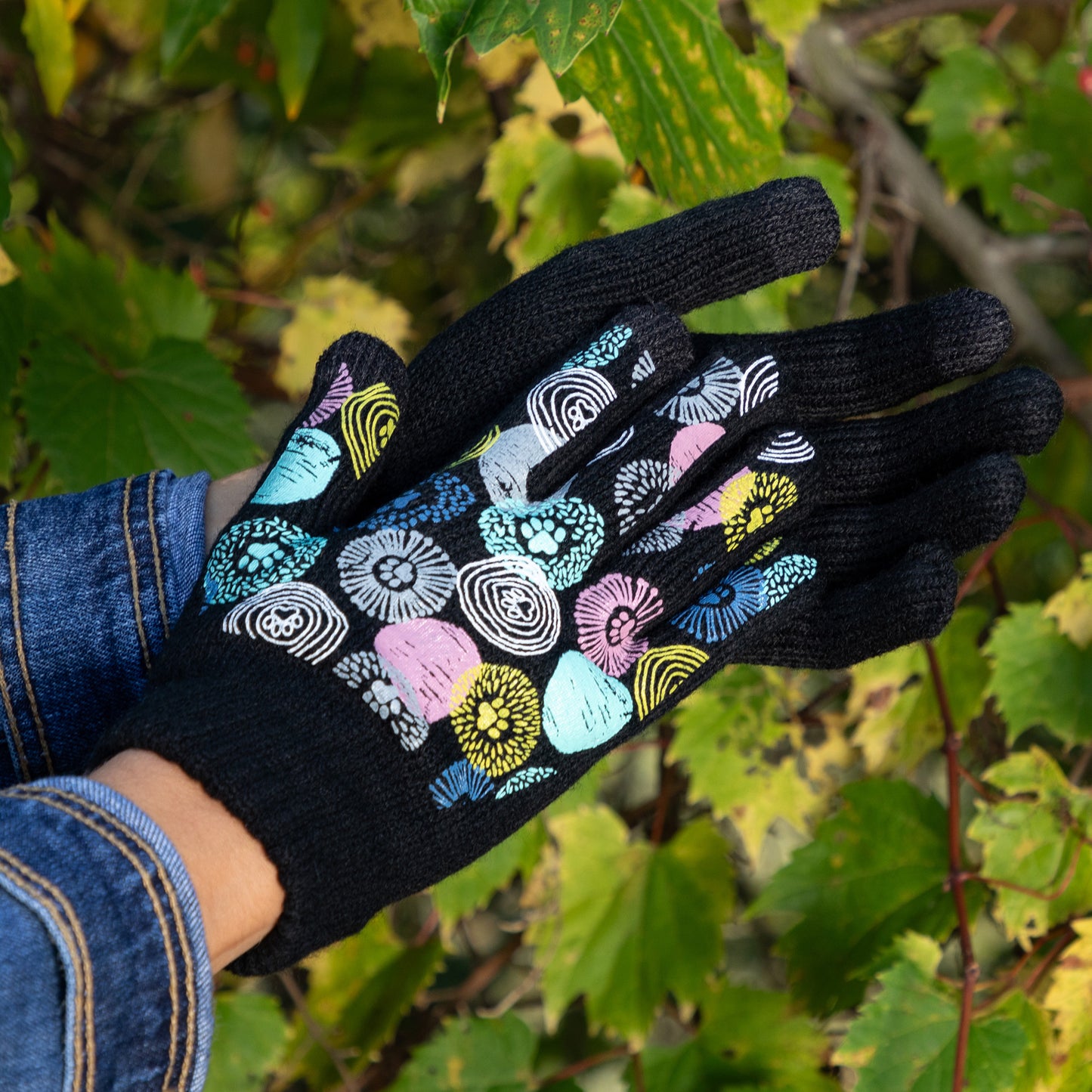 Paw Print Touch Screen Gloves