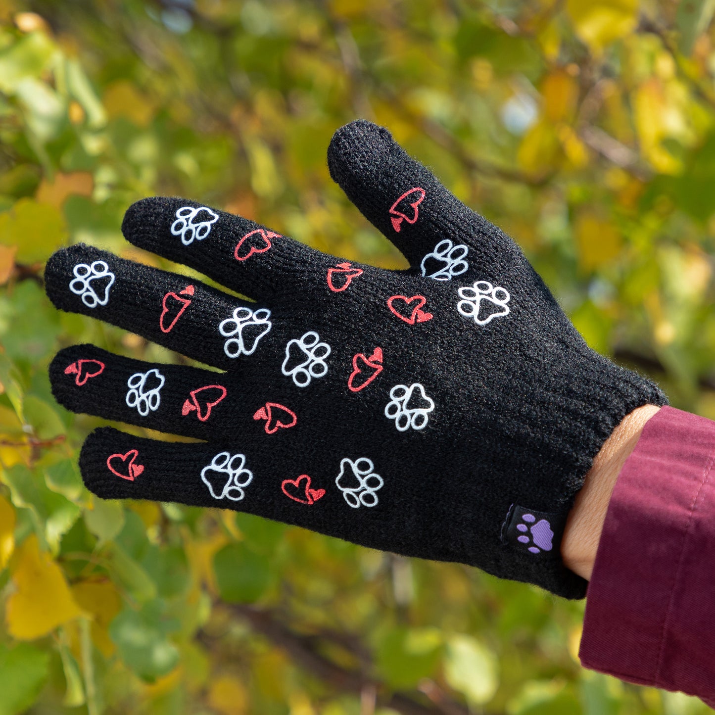 Paw Print Touch Screen Gloves