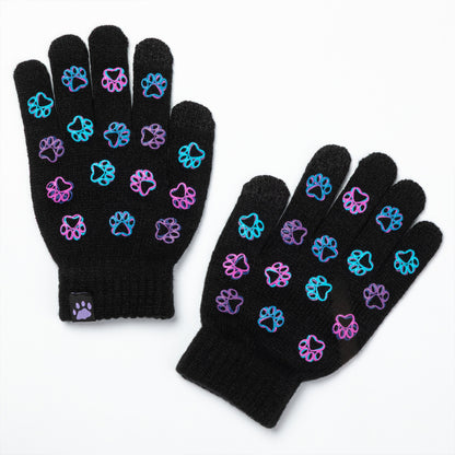 Paw Print Touch Screen Gloves