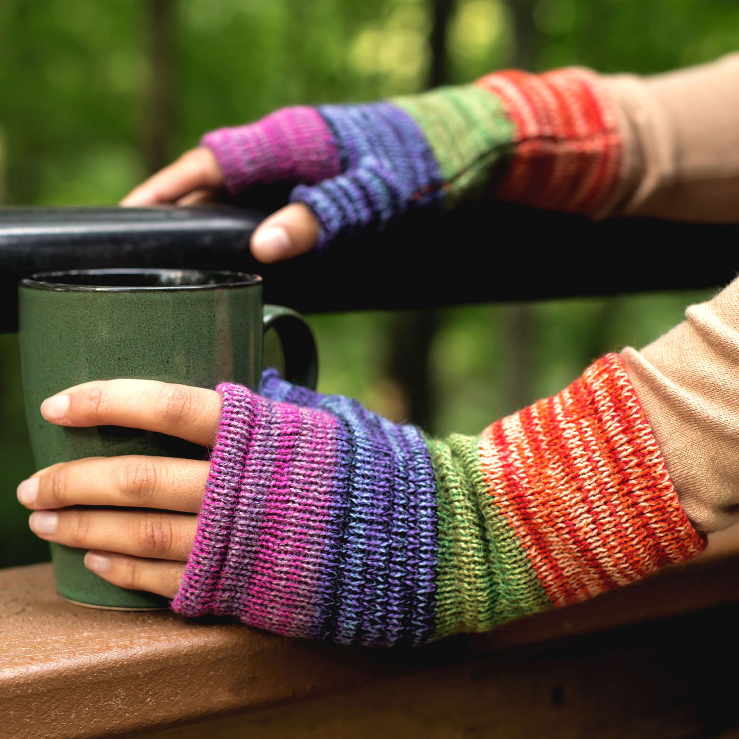 Alpaca Fingerless Mittens | Handmade, Fair Trade, 100% Alpaca Fiber