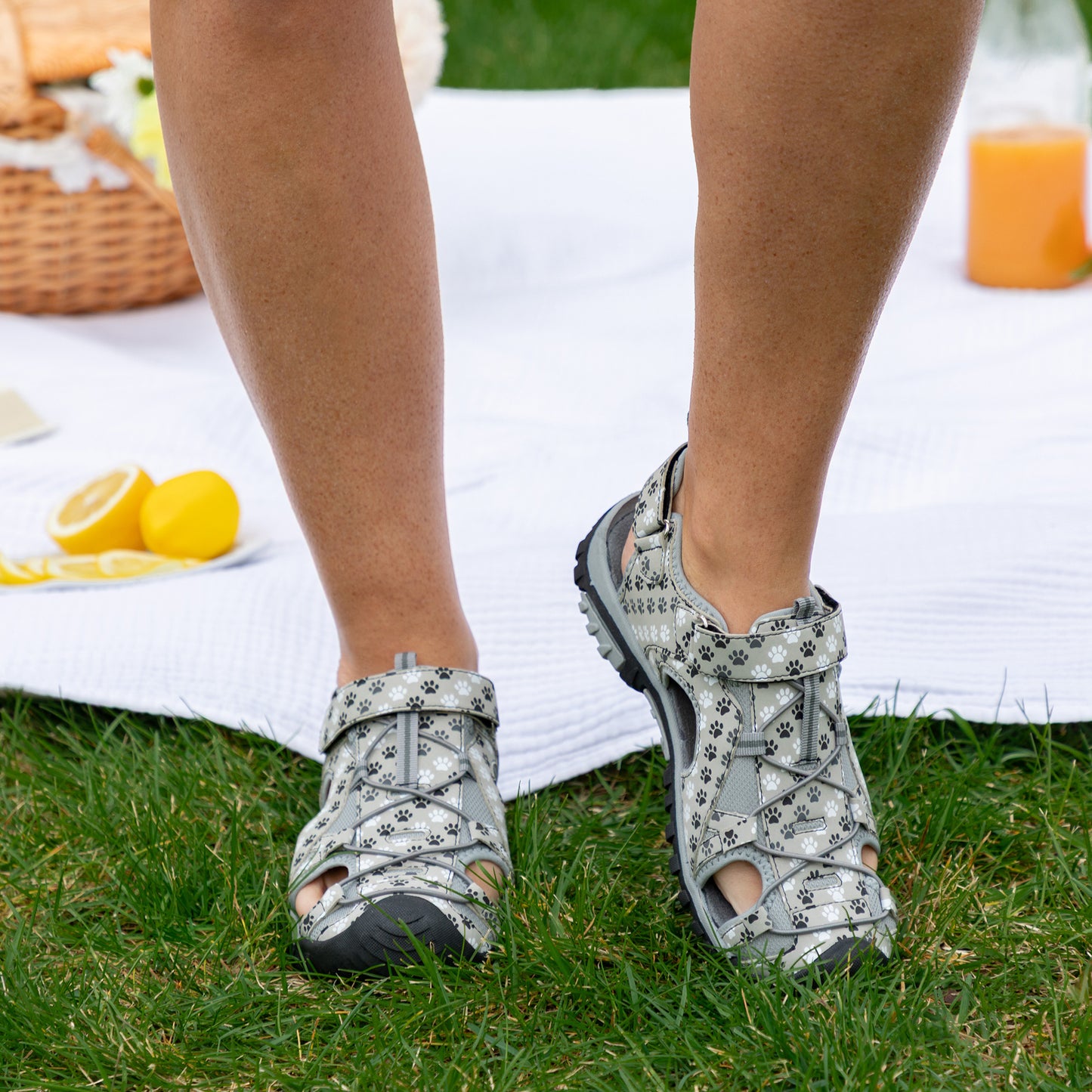 Walking Paws Adjustable Closed Toe Sport Sandals