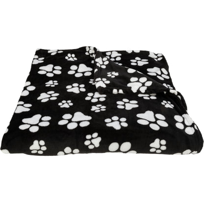 Super Cozy&trade; Fleece Paw Print Throw Blanket