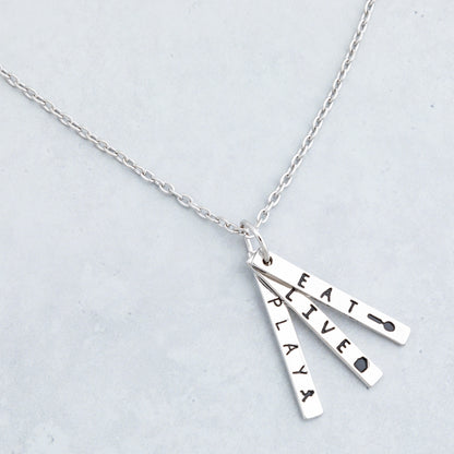 Live Play Eat Necklace