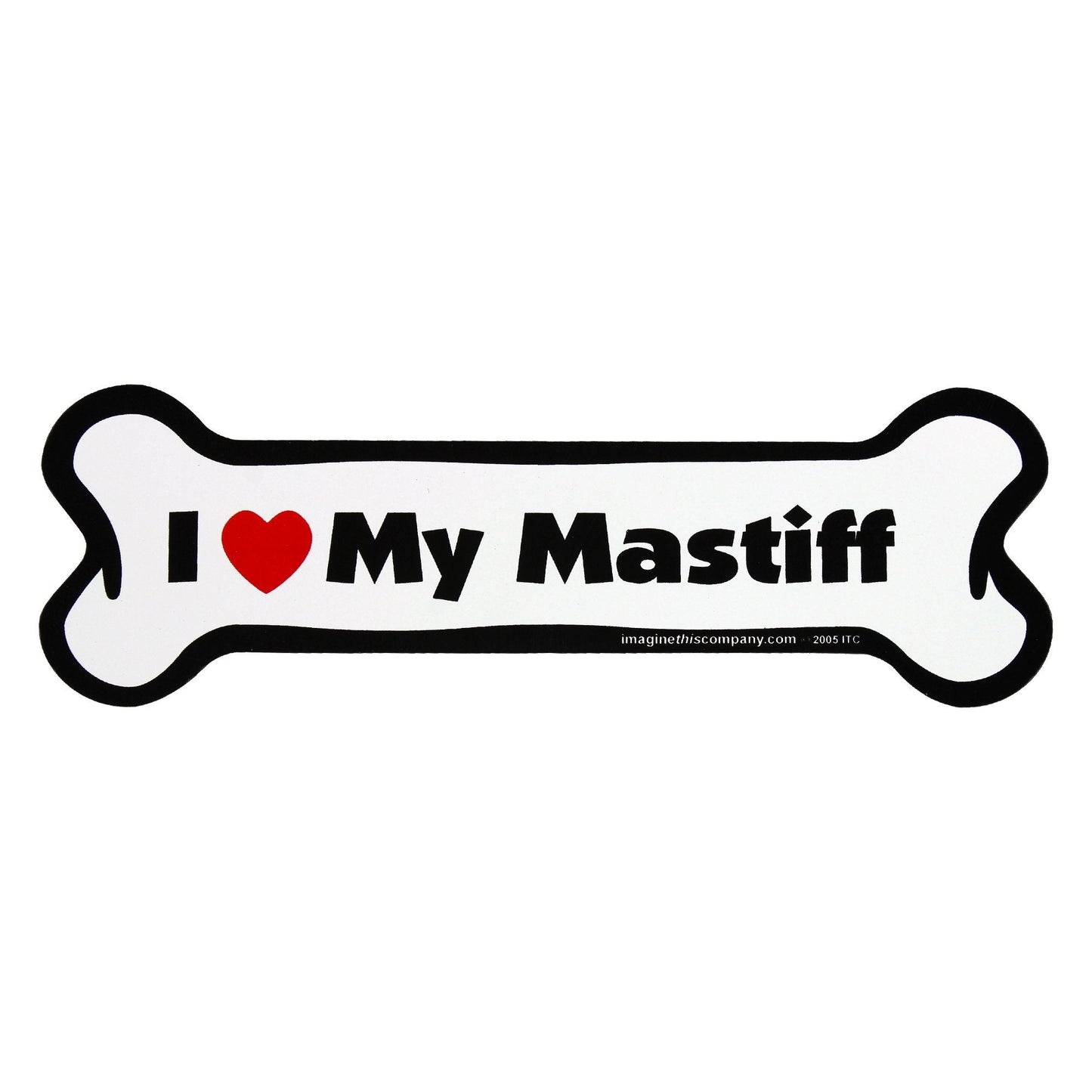 I Love My Dog Car Magnet: Breeds L - Z