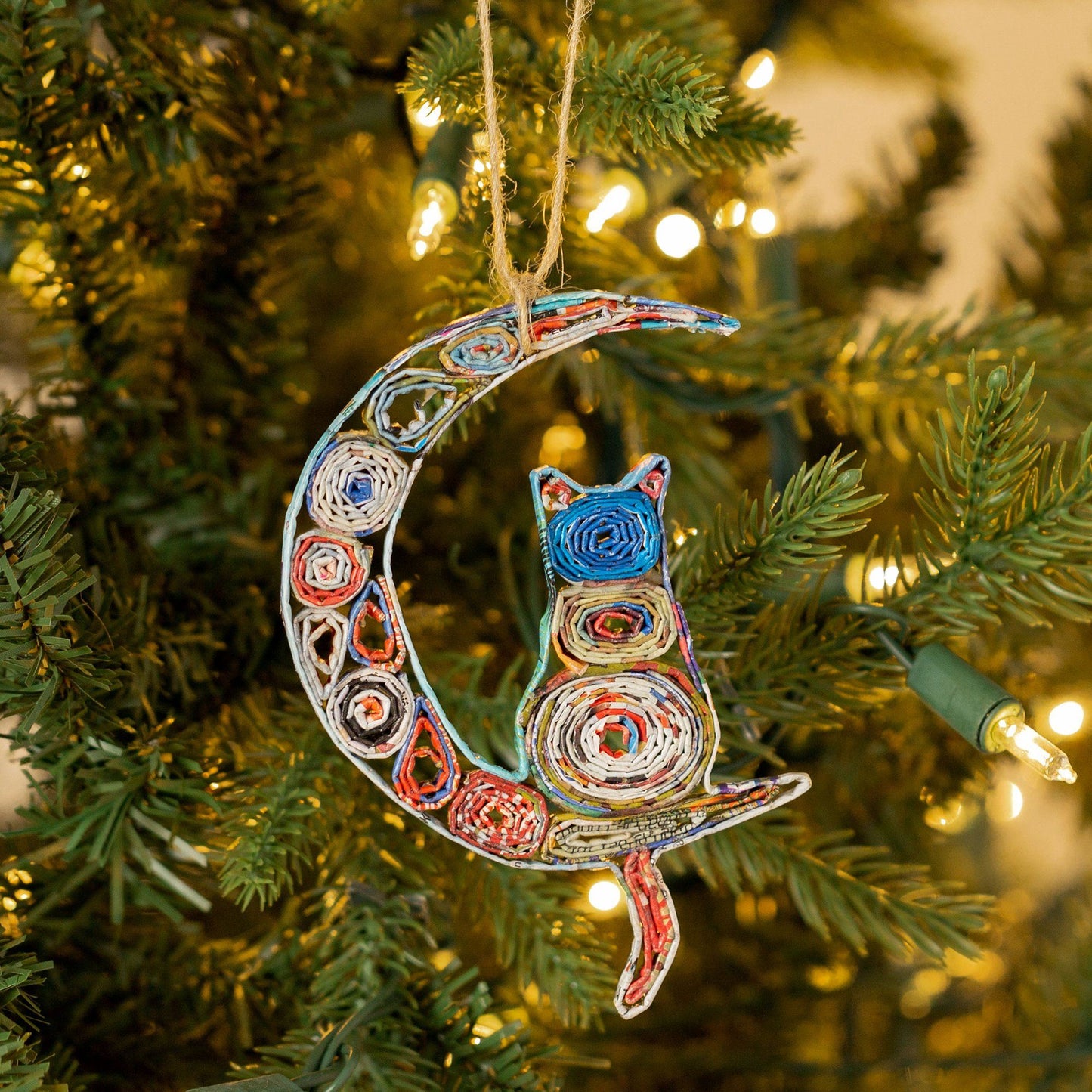 Recycled Magazine Ornament | Handmade, Fair Trade