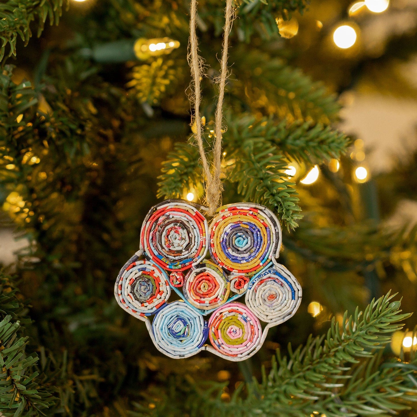 Recycled Magazine Ornament | Handmade, Fair Trade