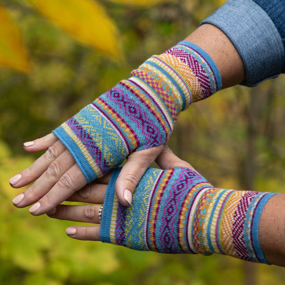 Peruvian Alpaca Fingerless Mittens | Handmade, Fair Trade, 100% Alpaca Fiber