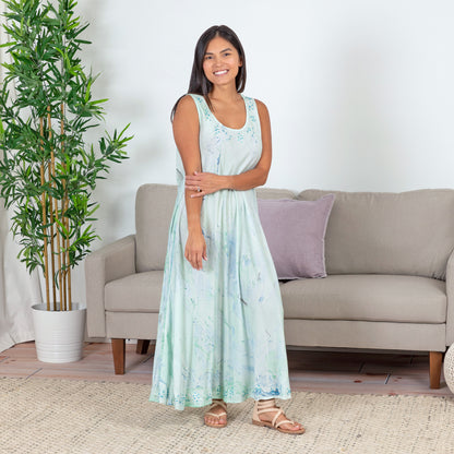 Marbleous Tie-Dye Long Dress | Fair Trade