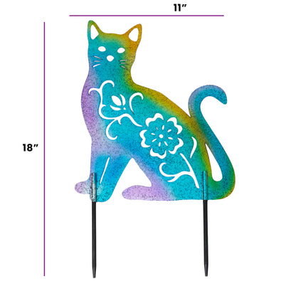 Forever Love Silhouette Garden Stake