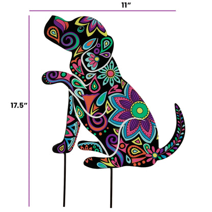 Forever Love Silhouette Garden Stake