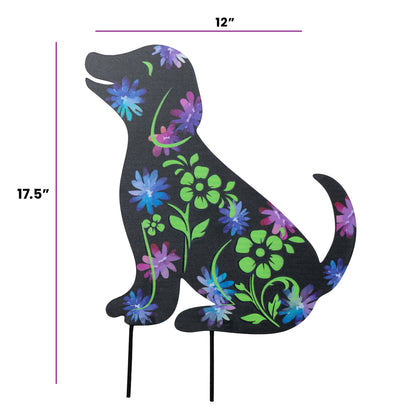 Forever Love Silhouette Garden Stake