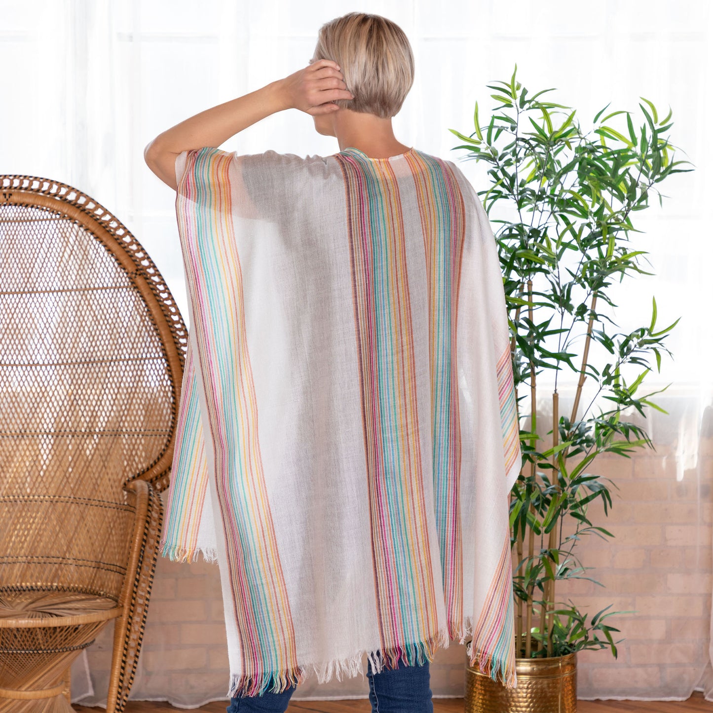 Handwoven Kimono Cover-Up | Fair Trade