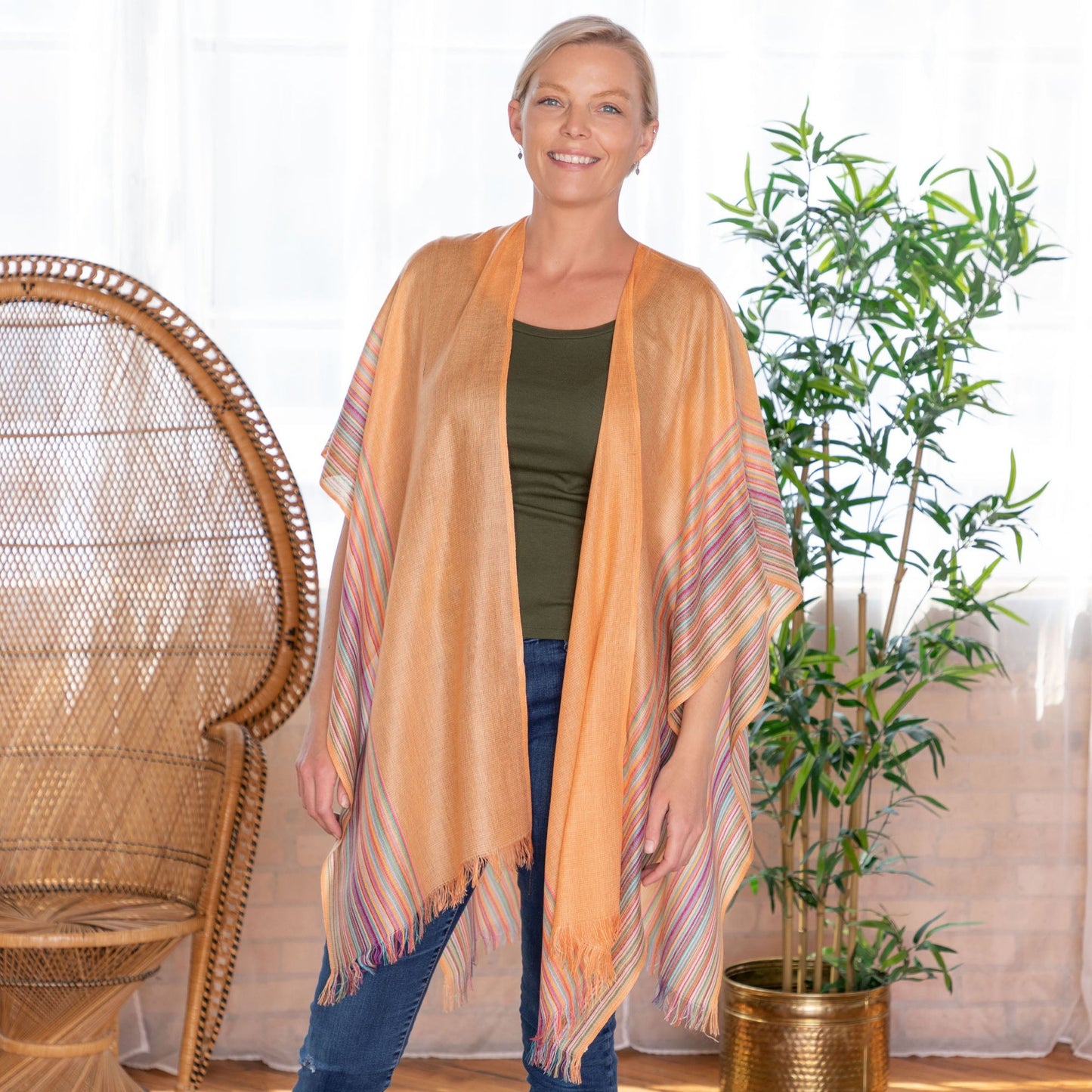 Handwoven Kimono Cover-Up | Fair Trade