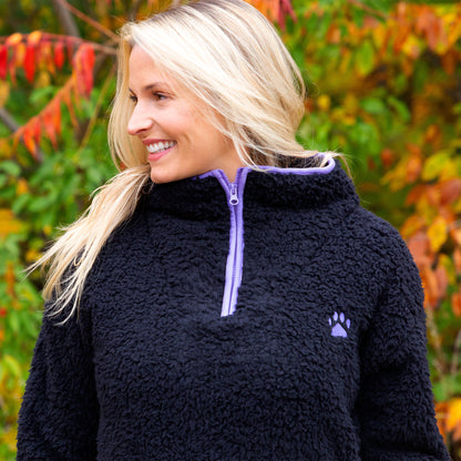 Cozy Paw Plush Sherpa Fleece Pullover