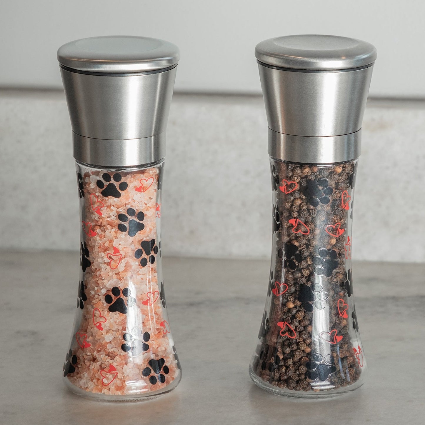 Stainless Steel Salt & Pepper Grinder Set