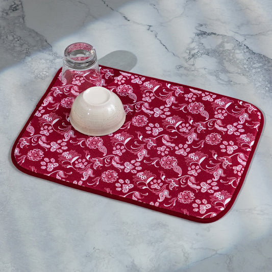 Paisley Paws Absorbent Dish Drying Mat