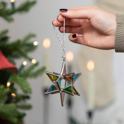 Glass Moravian Star Ornament | Fair Trade