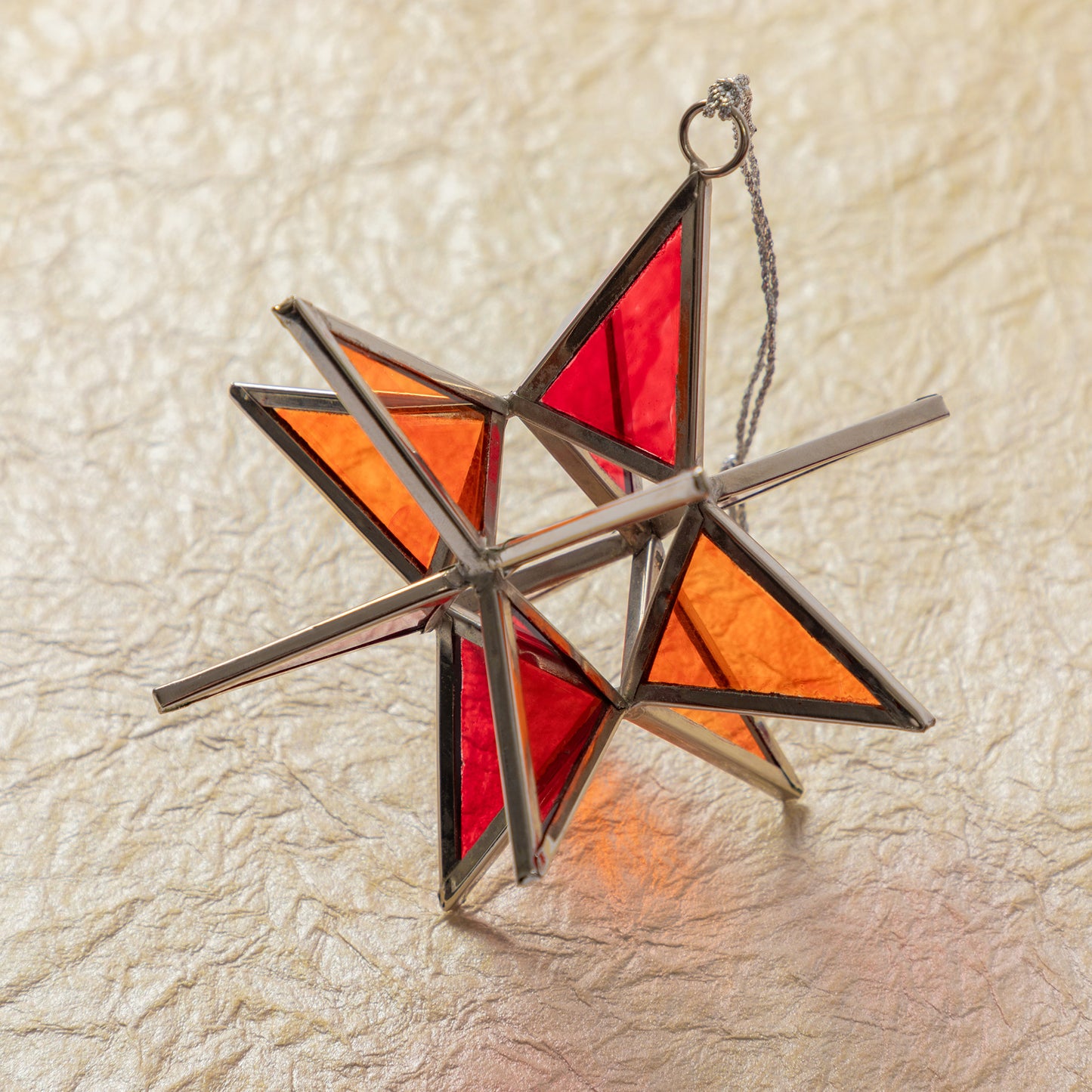 Glass Moravian Star Ornament | Fair Trade