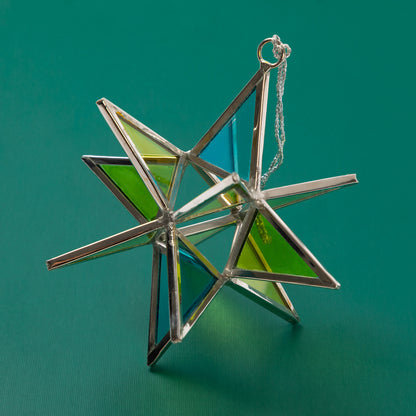 Glass Moravian Star Ornament | Fair Trade