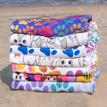 Paw Print Oversized Towel