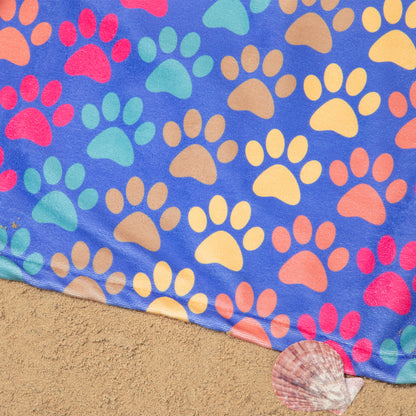 Paw Print Oversized Towel