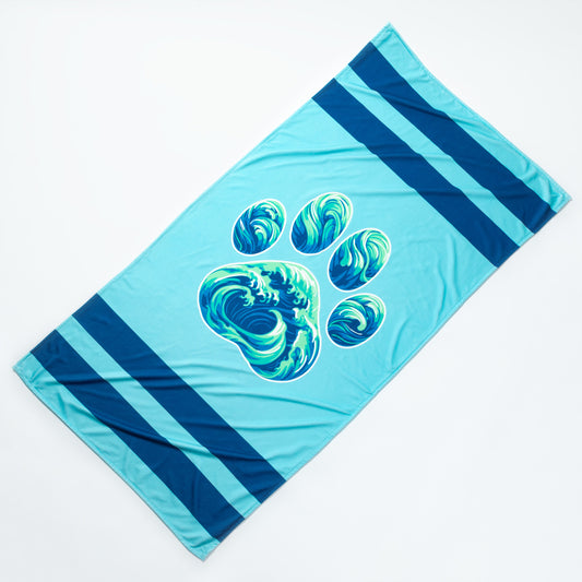 Paw Print Oversized Beach Towel
