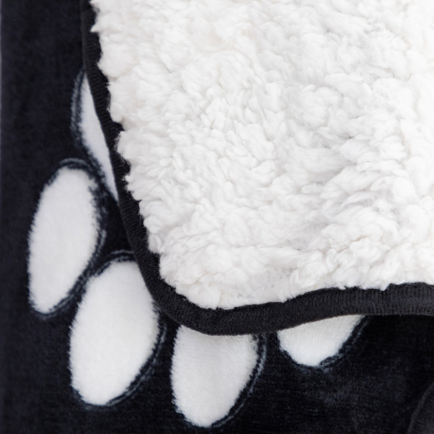 Paw Print Plush Sherpa Fleece-Lined Vest