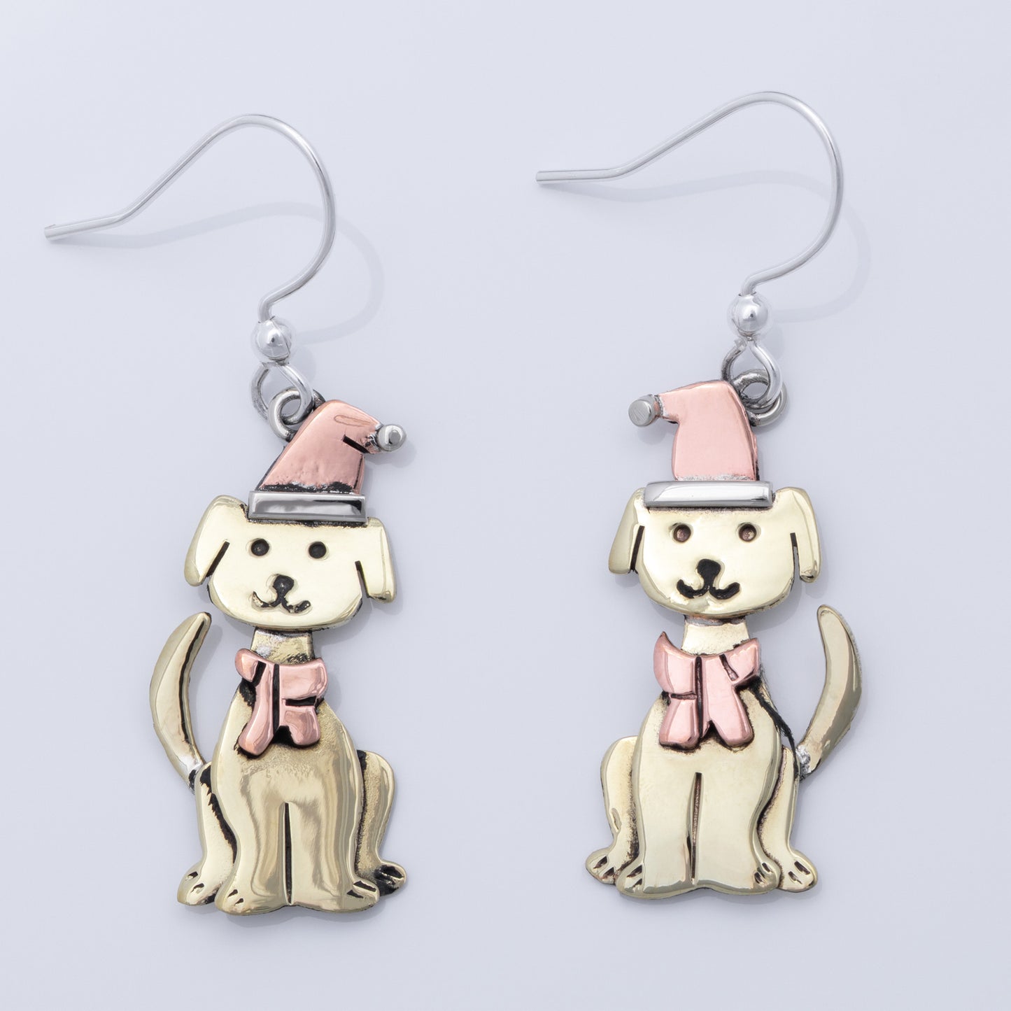 Holiday Pet Mixed Metal Earrings