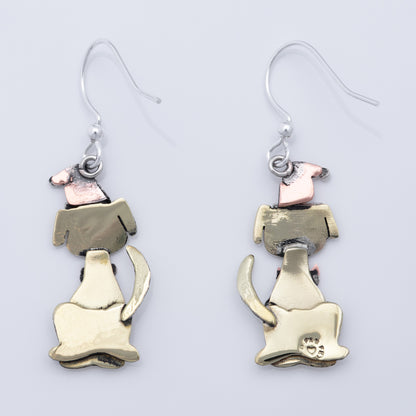 Holiday Pet Mixed Metal Earrings