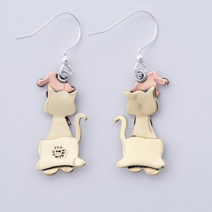 Holiday Pet Mixed Metal Earrings