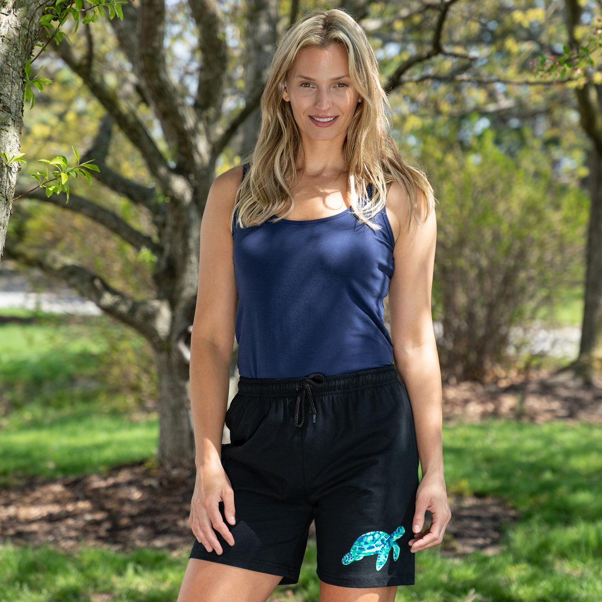 Sea Turtle Casual Cotton Shorts