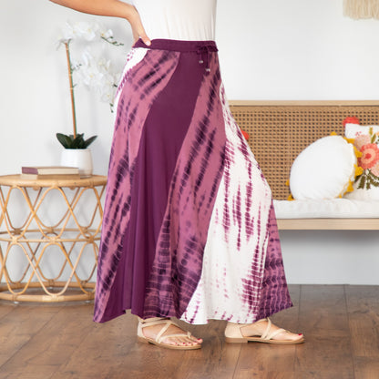 Twisted Maxi Tie-Dye Skirt