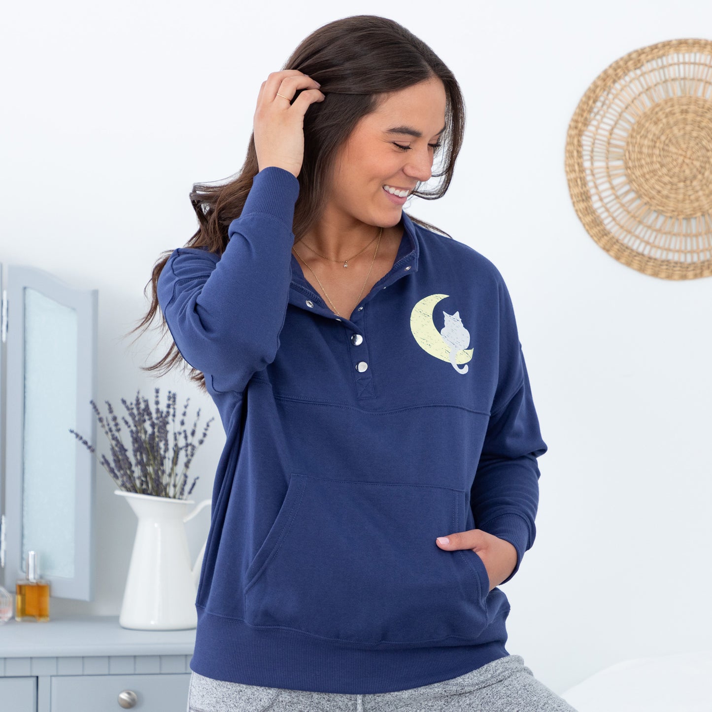 Animal Fun Snap Cadet Pullover