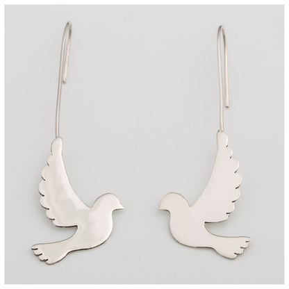 Dove is in the Air Sterling Earrings