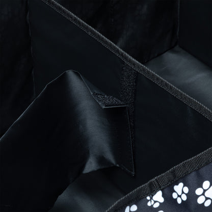 Close up of velcro feature inside of a car trunk organizer.