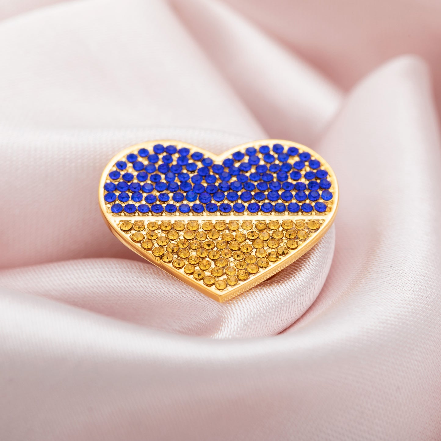 We Stand United With Ukraine Gold Plated Pin