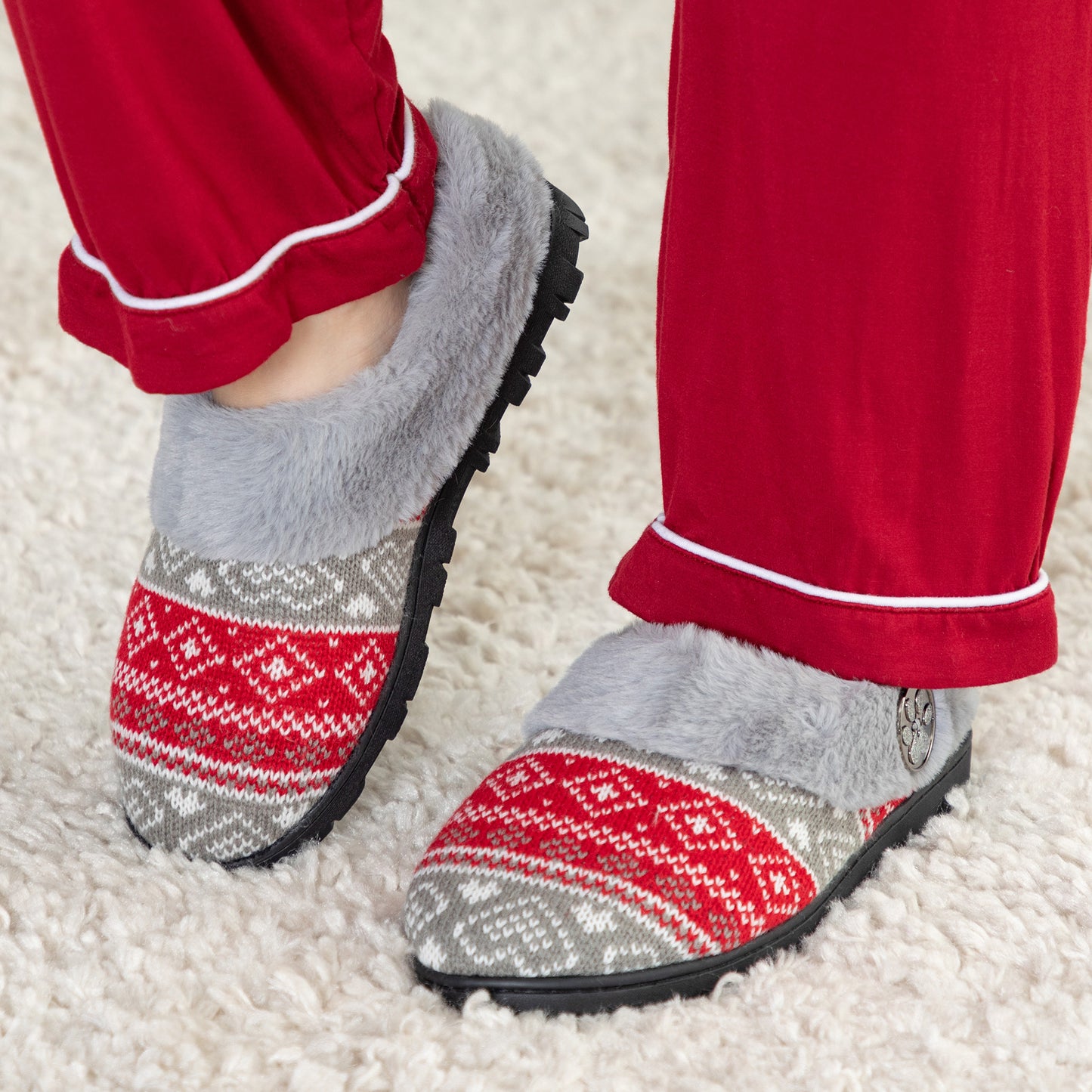 Paw Knit Clog Slippers