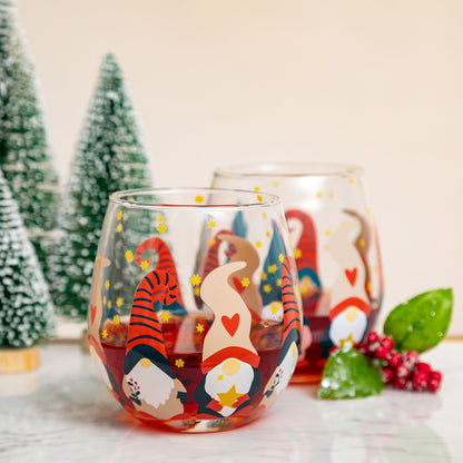 All Over Print Wine Glasses - Set of 2